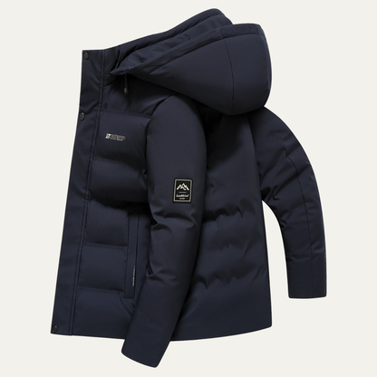 Men's Heavy Insulated Hooded Winter Puffer Coat