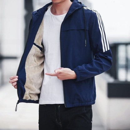 Waterproof Men's Windbreaker Jacket with Hood
