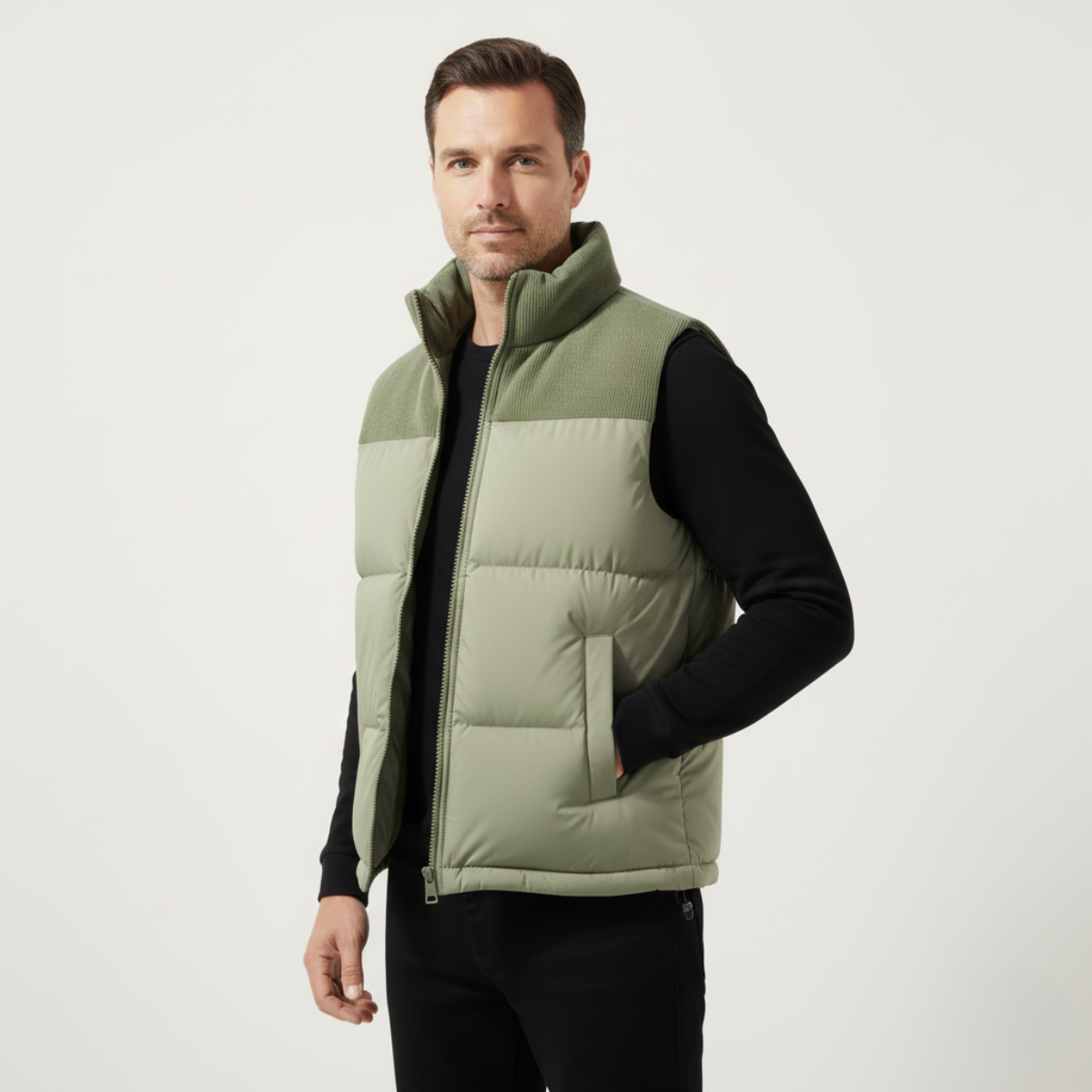 Warm Men's Quilted Puffer Vest