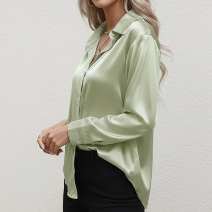 Lovely Silk Loose Fit Top