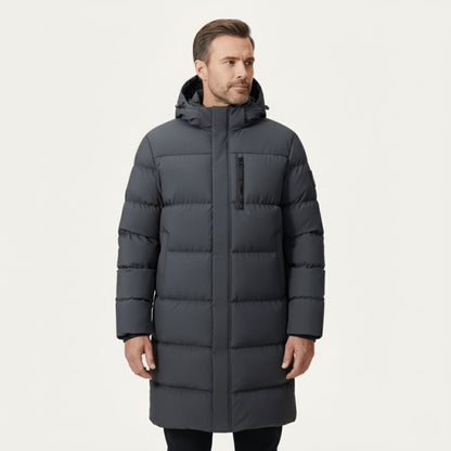 Warm Men's Down Filled Parka Jacket Coat