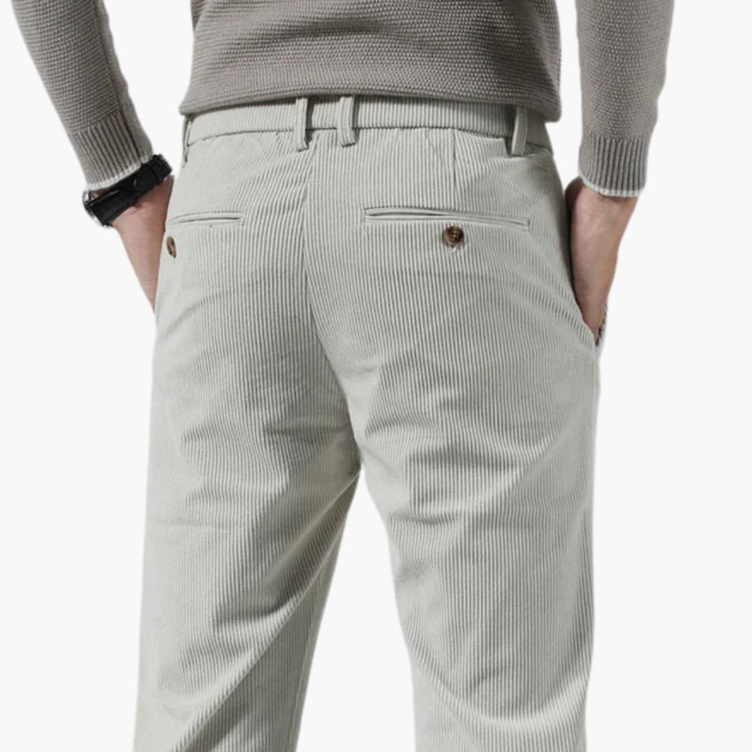 Trendy Slim Fit Men's Corduroy Pants