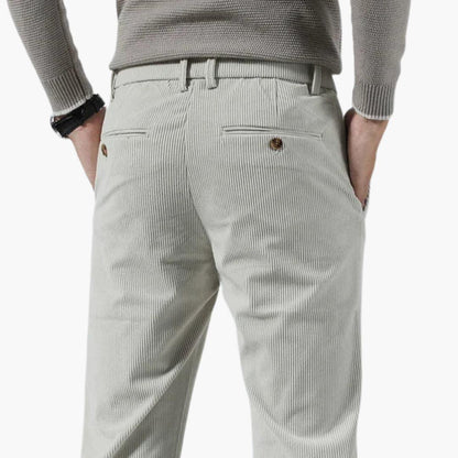Trendy Slim Fit Men's Corduroy Pants