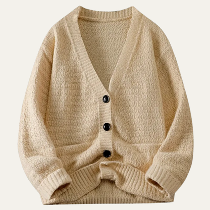 Warm Mens Knit Button Cardigan Sweater