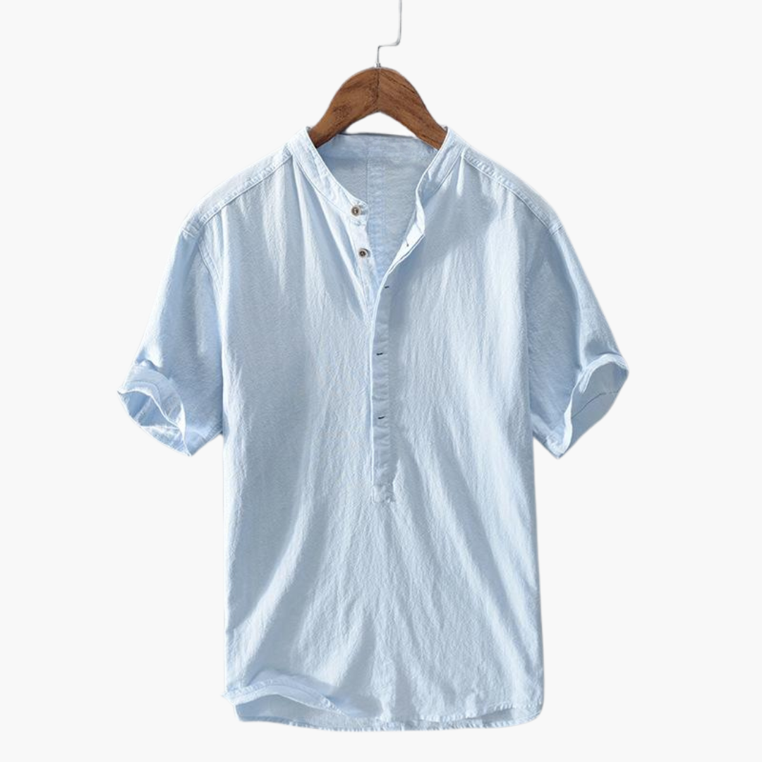 Casual Summer Short Sleeve Mens Shirt - Olytrend