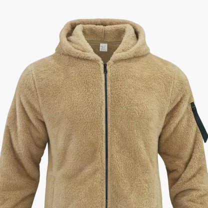 Men's Fleece Zip Up Long Sleeve Jacket