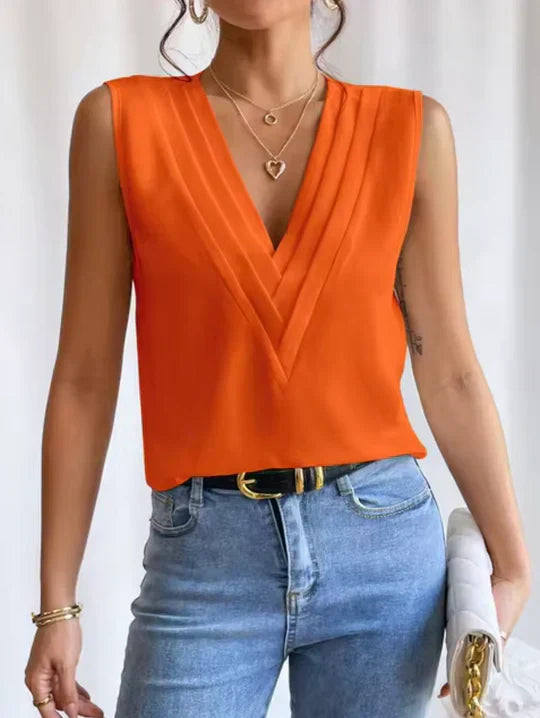 Classic V-Neck Tank Top for Women