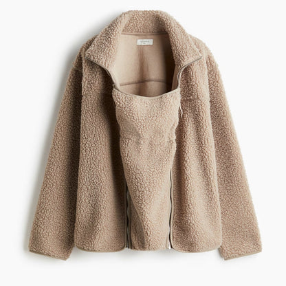 Large Fuzzy Parka Jacket for Women - Soft Warm Coat