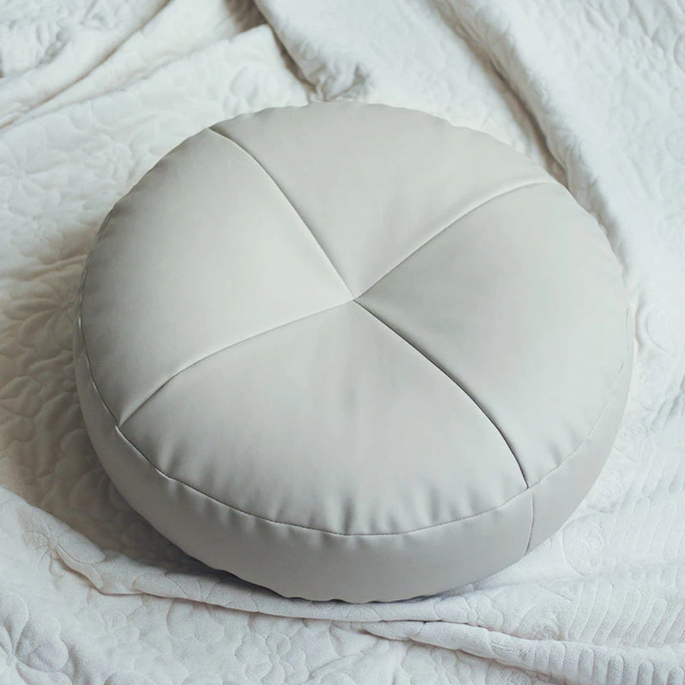 Soft Leather Japanese Inspired Pillow