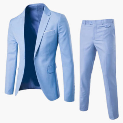Slim Fit Men's Two Piece Summer Suit