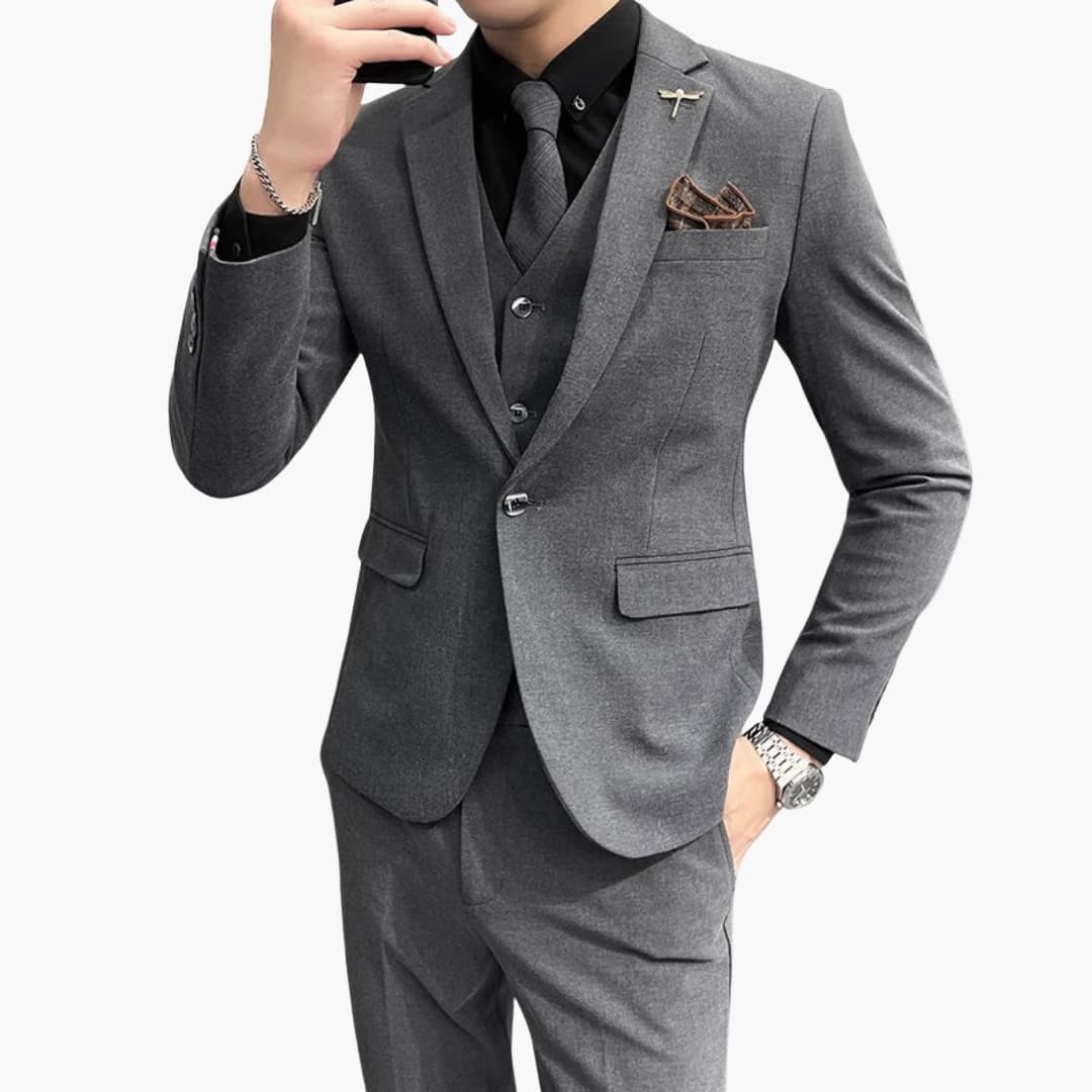 Classic 3 Piece Slim Fit Men's Suit