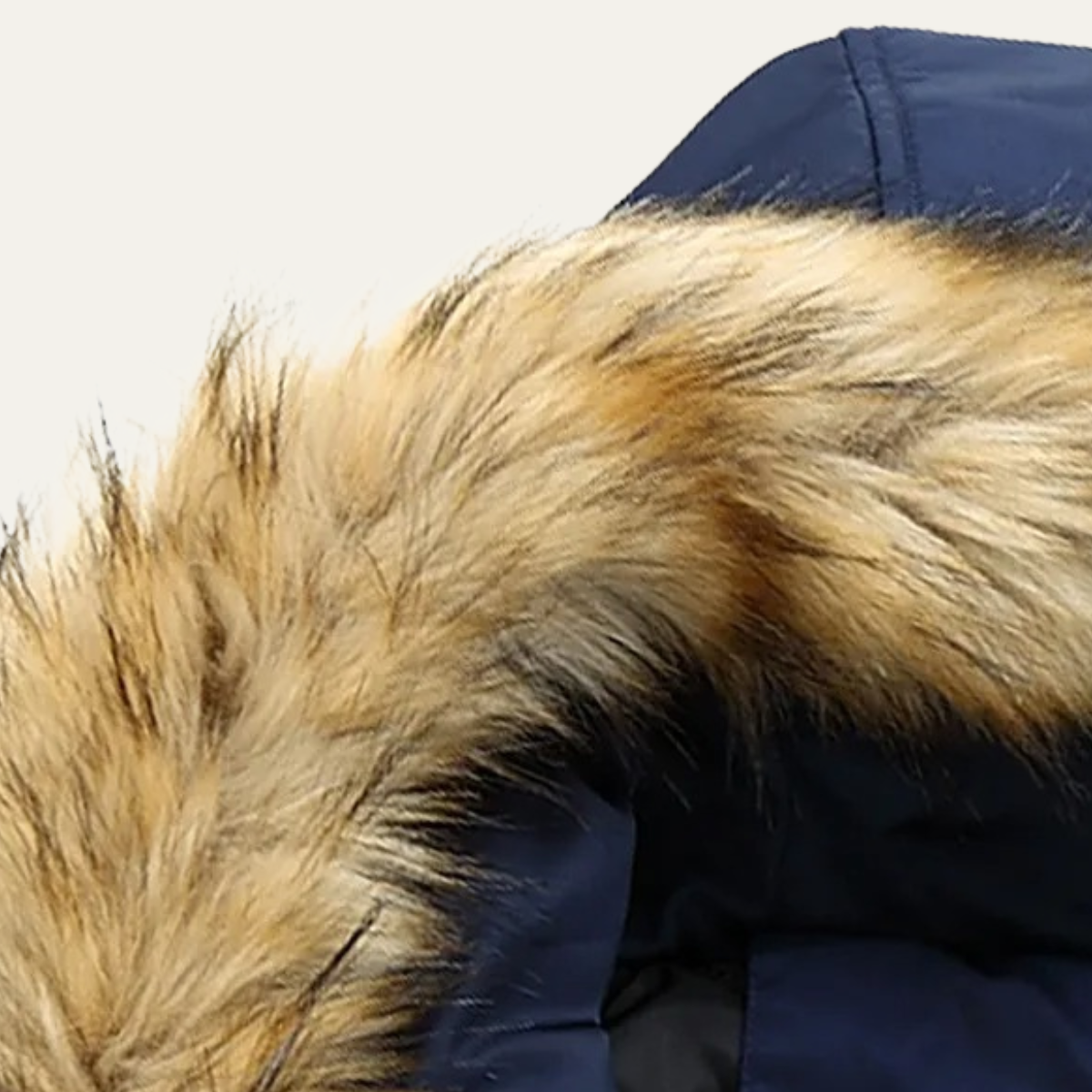 Warm Men's Faux Fur Lined Parka Coat Jacket