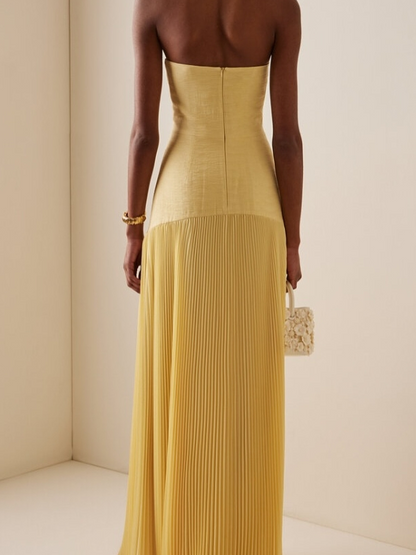 Red Off The Shoulder Flowy Evening Dress