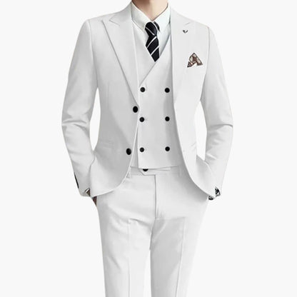 Classic Fit Business Men's 3 Piece Suit