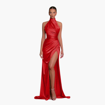 Luxurious Satin Formal Gown for Women