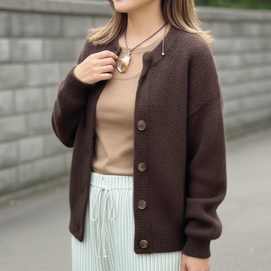 Classic Button Front Sweater