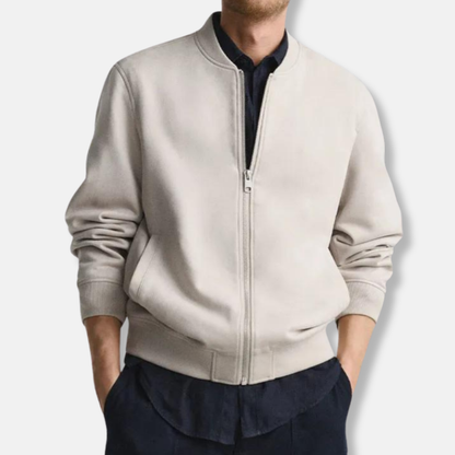 Relaxed Fit Men's Soft Zip Jacket