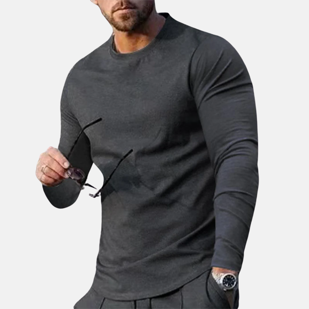Casual Long Sleeve Crew Neck T-Shirt