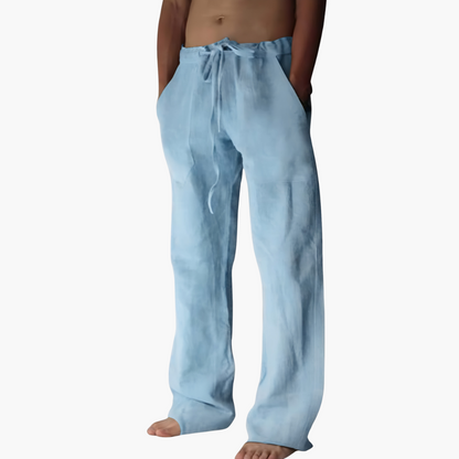 Lightweight Summer Pants for Men with Elastic Waist