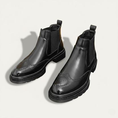 Classic Mens Leather Ankle Boots