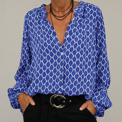 Fall Women's V Neck Shirt