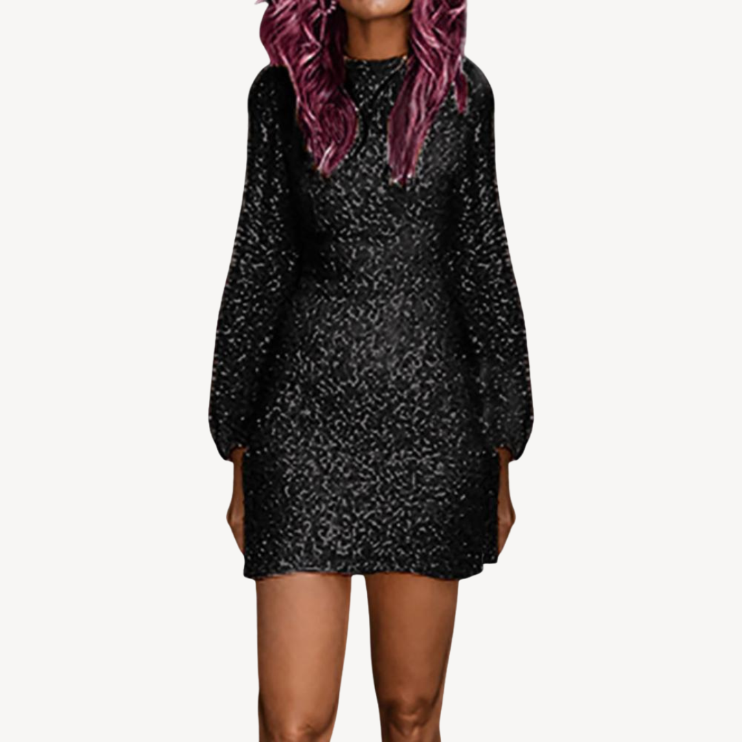 Glittery Party Mini Dress