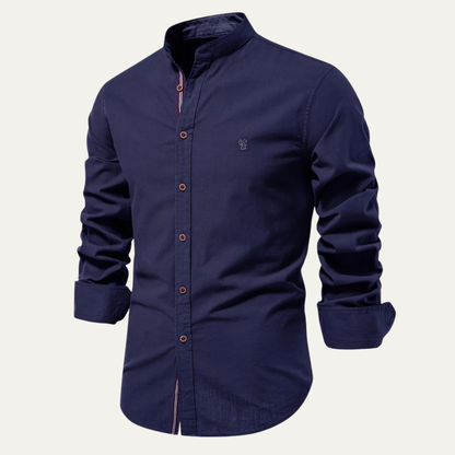 Relaxed Fit Men's Cotton Dress Shirt