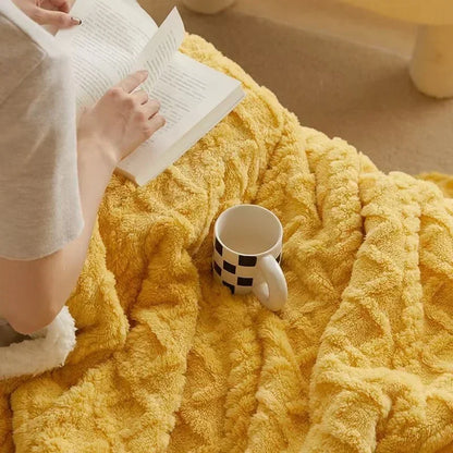 Soft Plush Wool Blanket for Cold Winter Nights