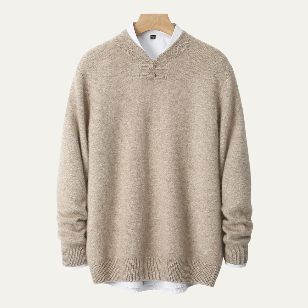 Luxury Men's Crew Neck Cashmere Knit Sweater