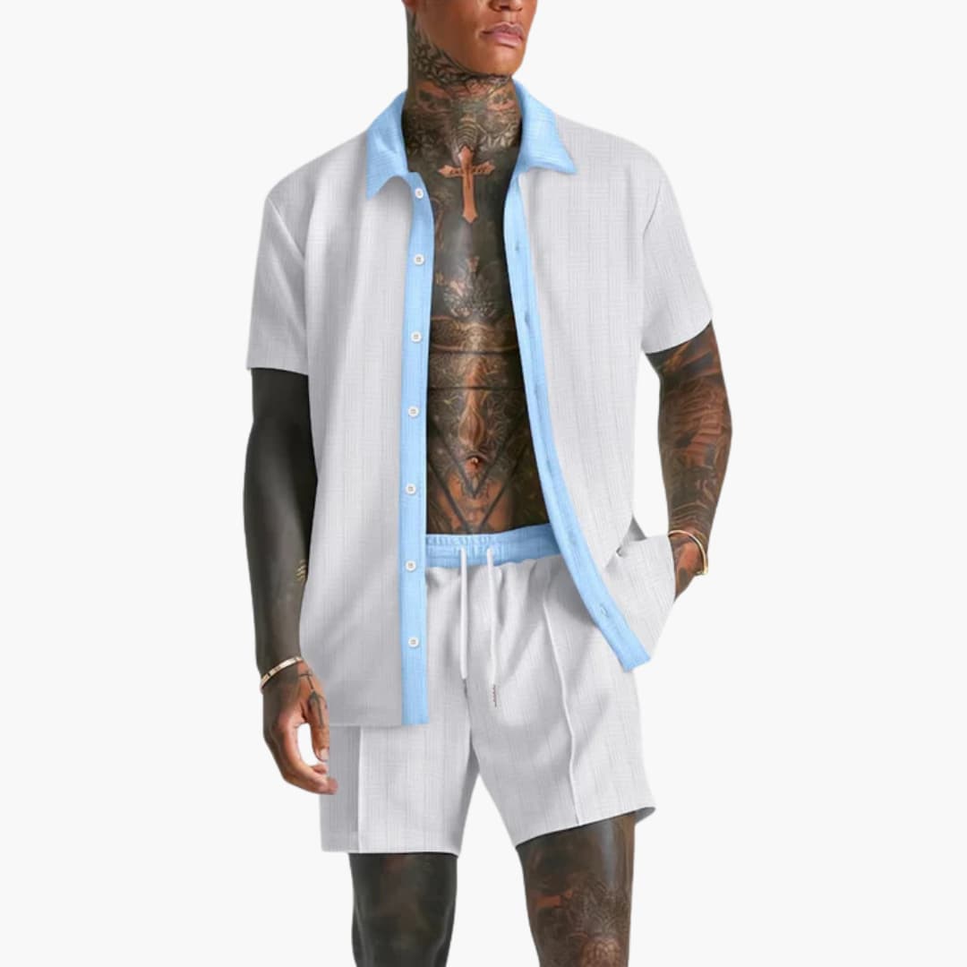 Men's Casual Shorts and Tee Set - Olytrend