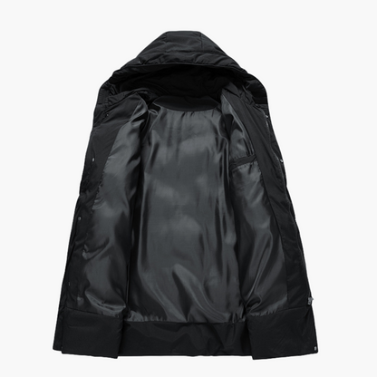 Waterproof Men's Coat with Hood and Zipper