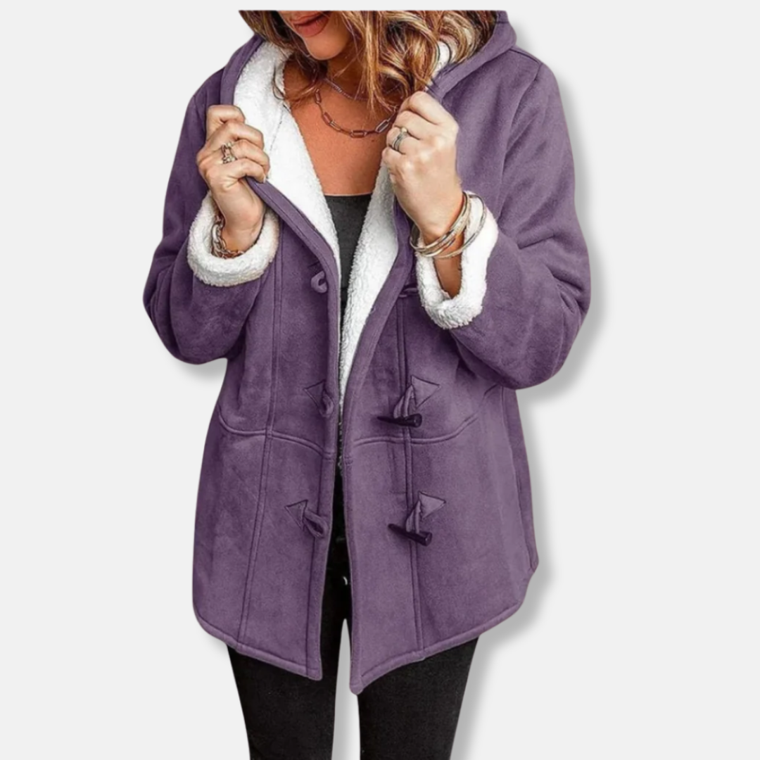 Soft Hooded Winter Duffle Coat