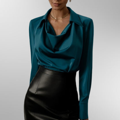 Purple Luxe Silk Women's Blouse