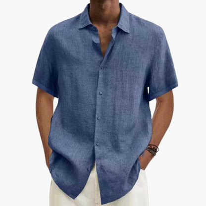 Relaxed Fit Short Sleeve Mens Summer Shirt