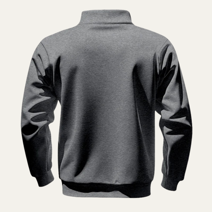 Men's Cozy Crew Neck Half Zip Knit Sweater