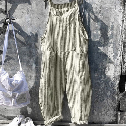 Comfortable Women's Gingham Wide Leg Jumpsuit