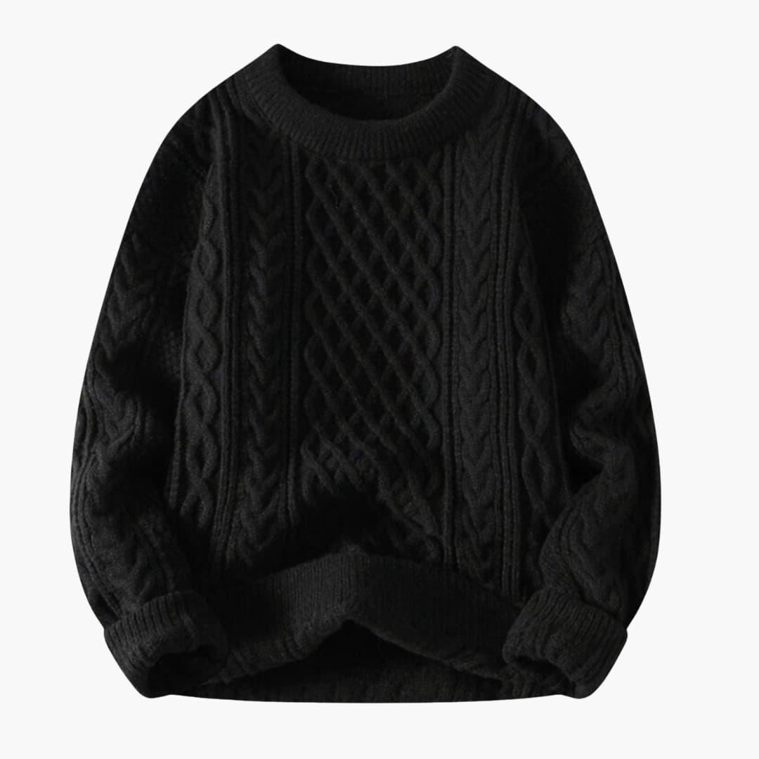 Cozy Mens Crew Neck Winter Sweater