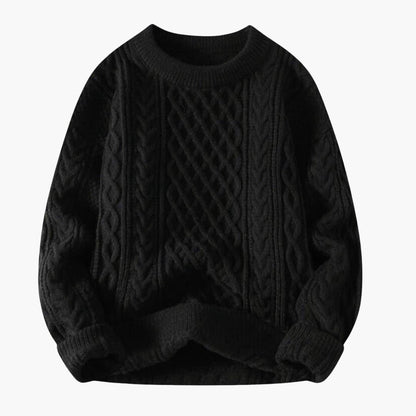 Cozy Mens Crew Neck Winter Sweater