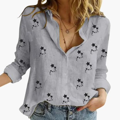 Chic Floral Women's Blouse - Classic and Feminine