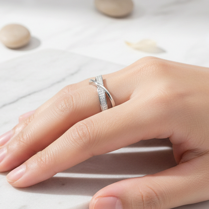 Simple Interlocking Band Ring