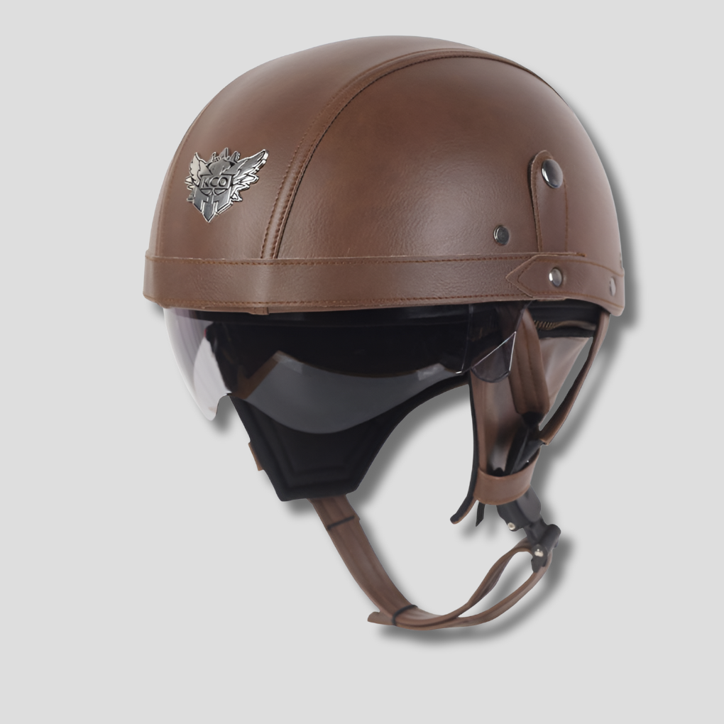 Classic Bike Helmet with Flip Up Visor