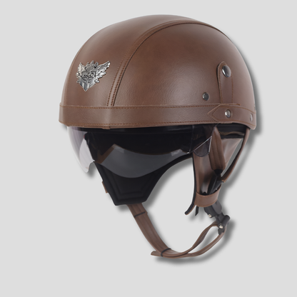 Classic Bike Helmet with Flip Up Visor