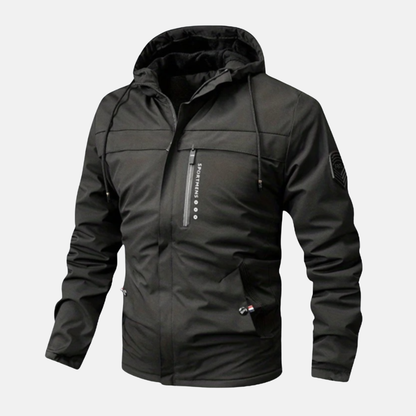 Casual Fit Hoodie Jacket with Zipper Front Closure