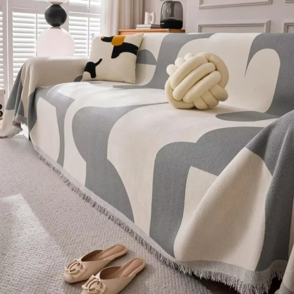 Stylish Patterned Couch Slipcover