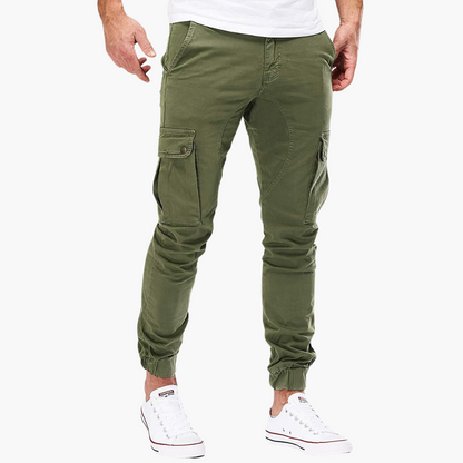 Relaxed Fit Work Pants with Large Side Pockets