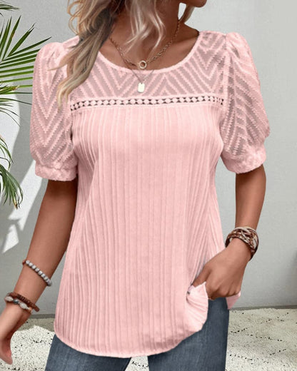 Ladies Lightweight Semi Sheer Blouse