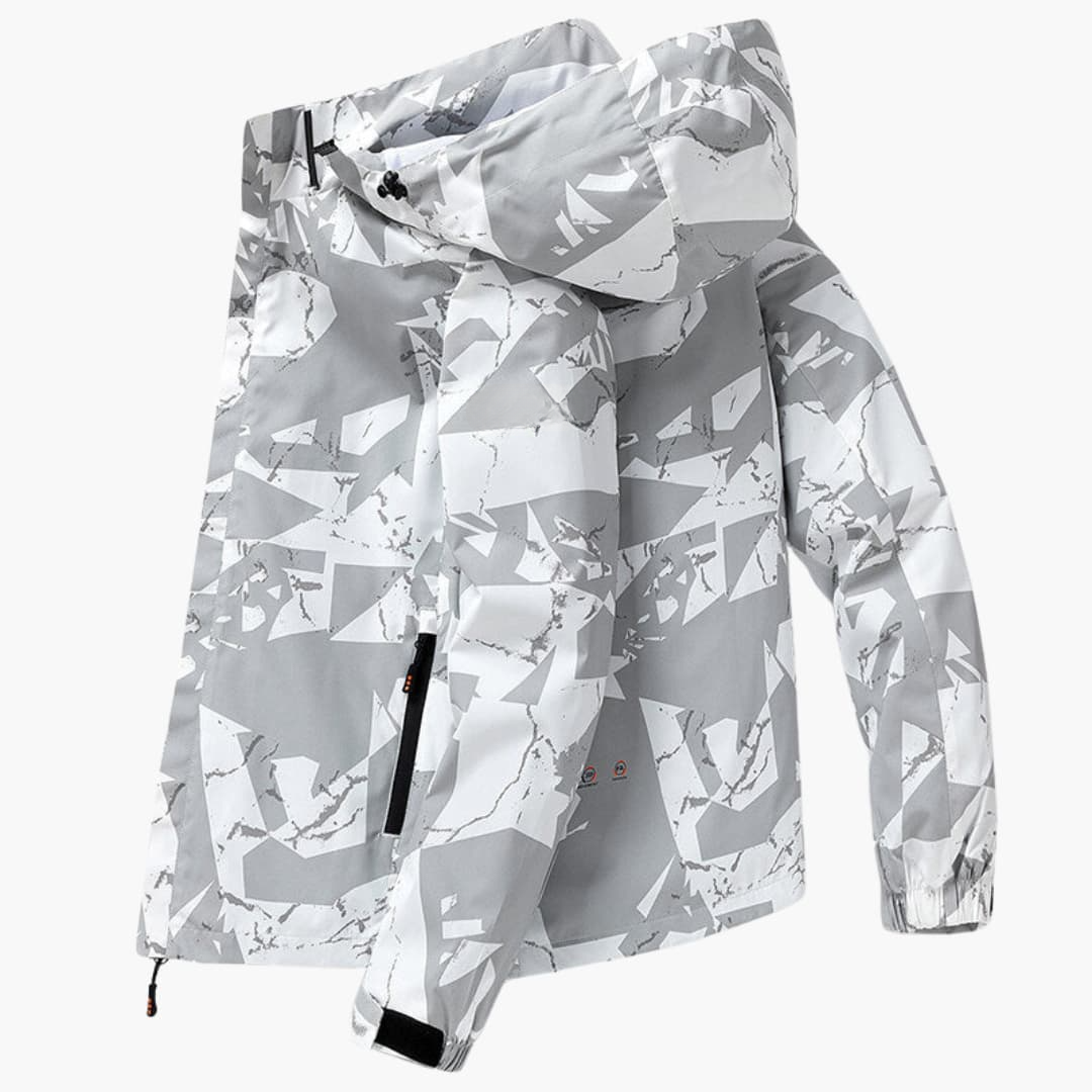 Waterproof Men's Snow Jacket with Adjustable Hood