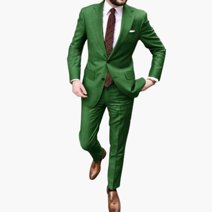 Men's Classic Two-Piece Slim Fit Business Suit