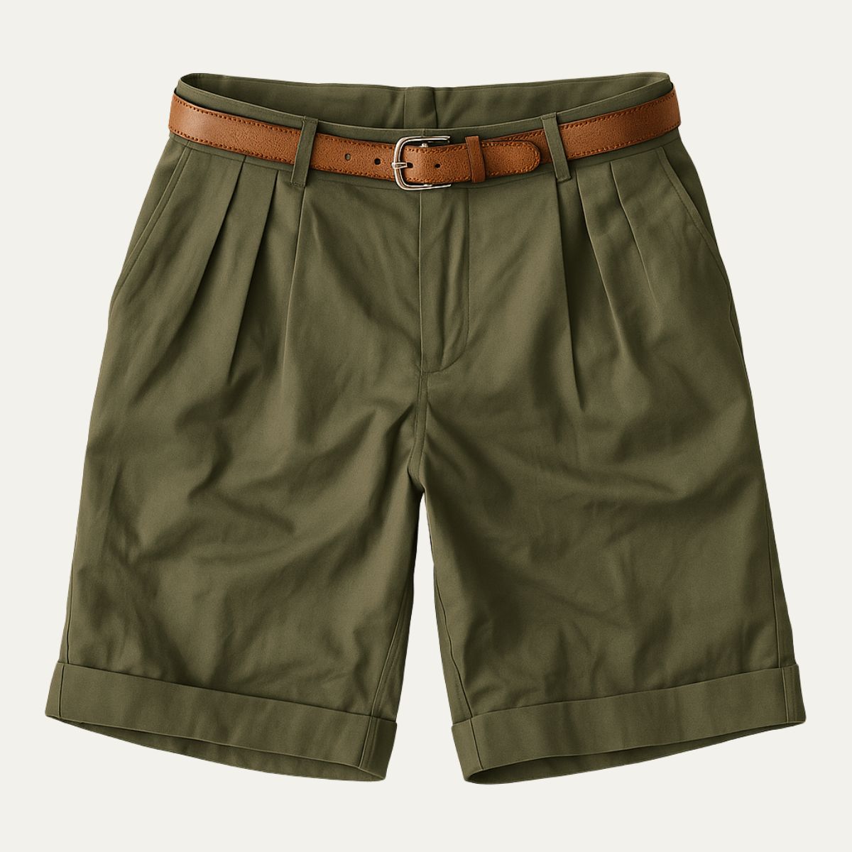 Classic Fit Linen Shorts for Men