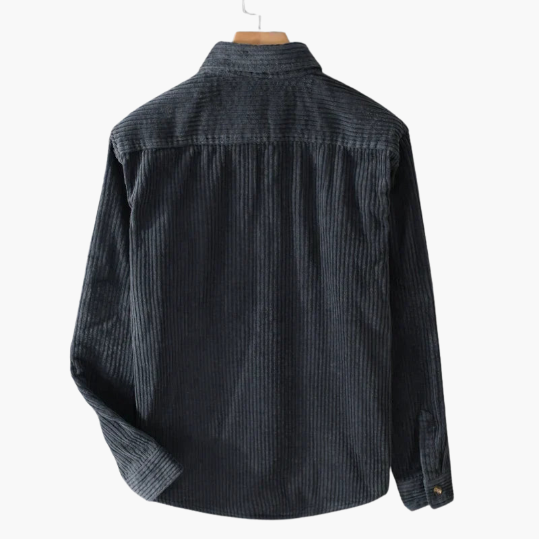 Relaxed Fit Mens Shirt - Large Button Down Collar
